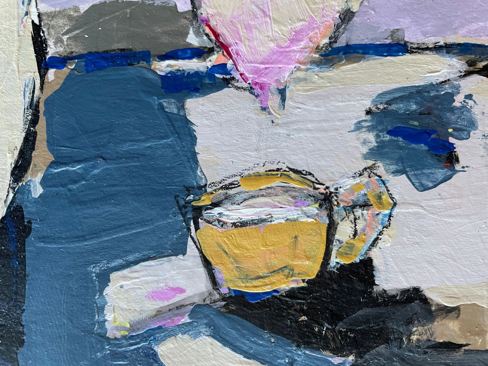 "Blush"? a Collage of Paper and Paint by C. Carrillo - 3