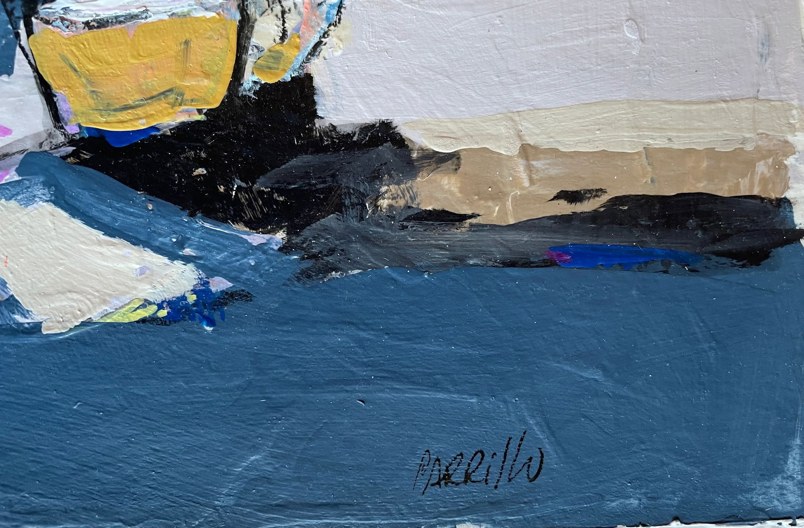 "Blush"? a Collage of Paper and Paint by C. Carrillo - 5