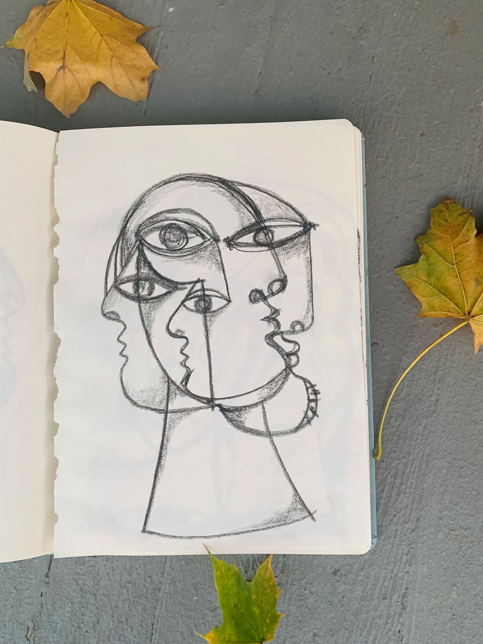 Contemporary Abstract Charcoal Drawing by Louie DeVito Framed - 4