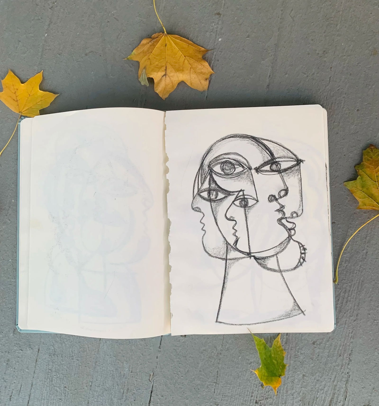 Contemporary Abstract Charcoal Drawing by Louie DeVito Framed - 5