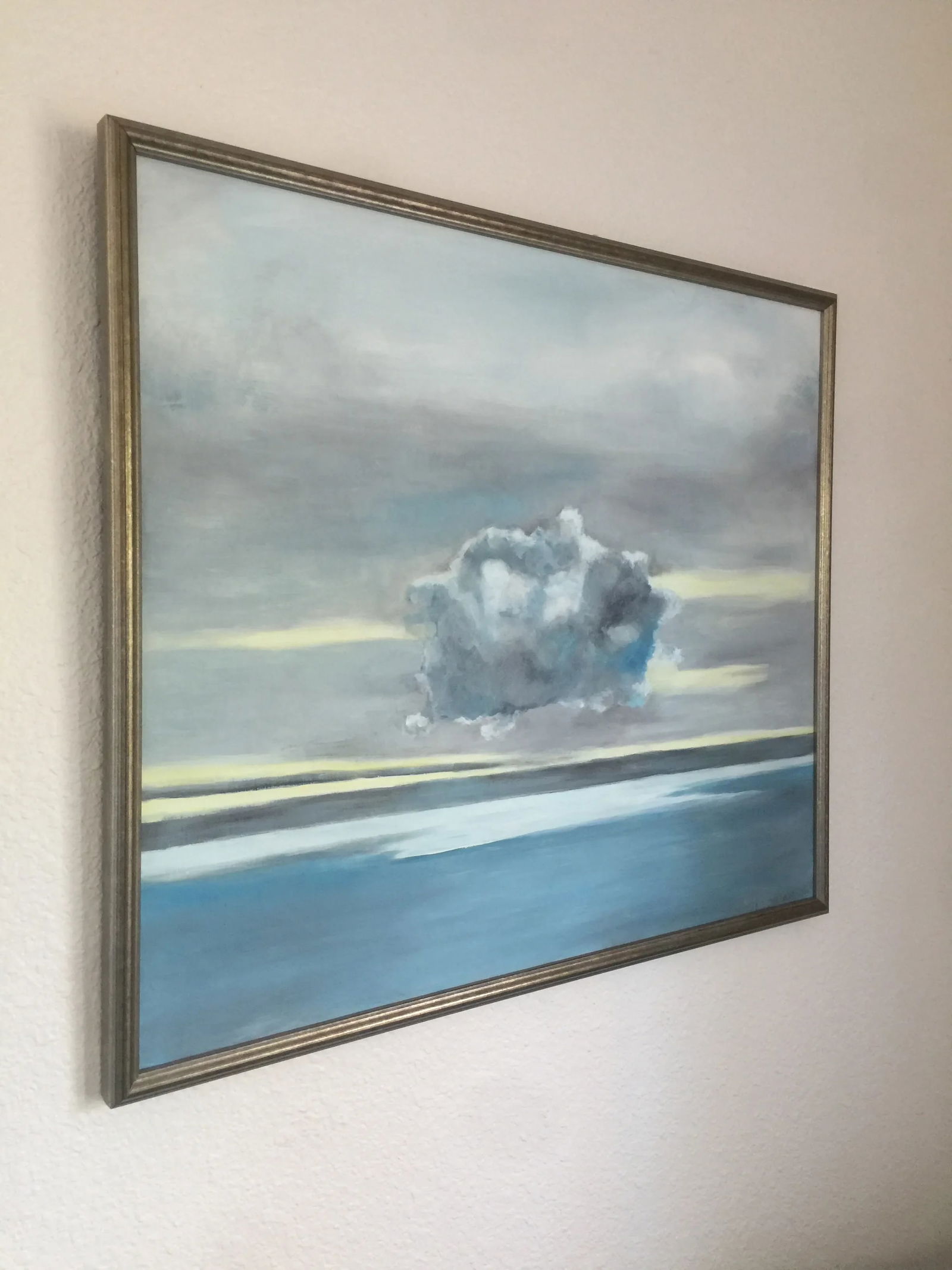 Dark Cloud, Original Painting by Natalie Mitchell, Framed - 2