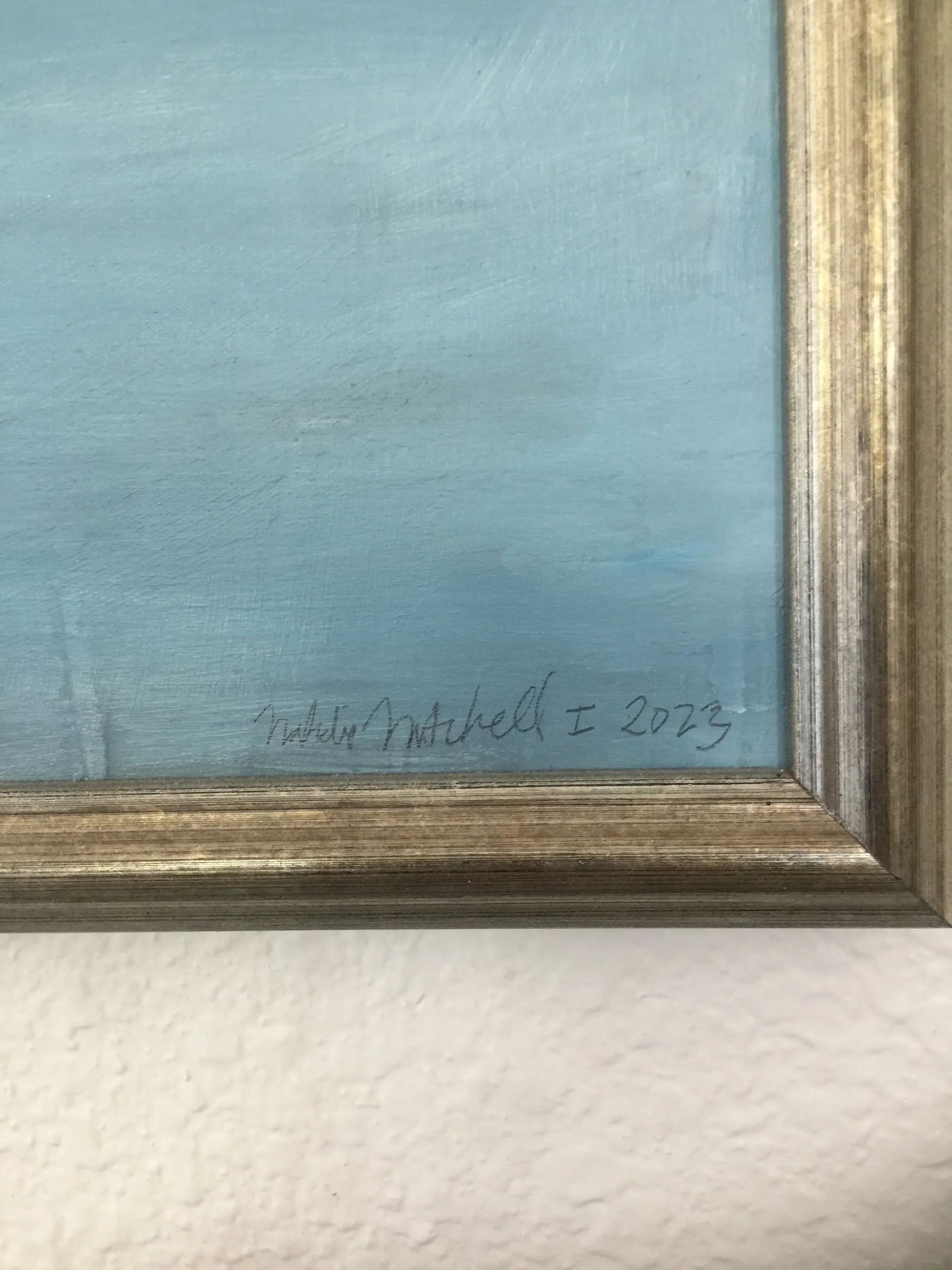 Dark Cloud, Original Painting by Natalie Mitchell, Framed - 5