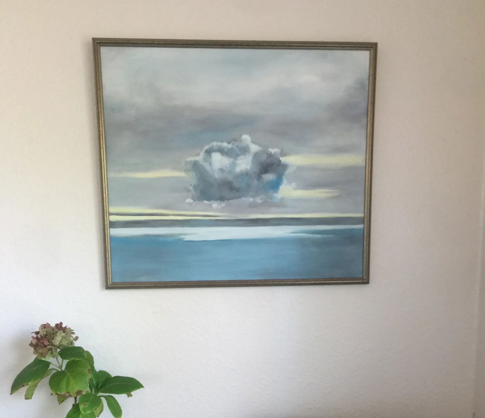 Dark Cloud, Original Painting by Natalie Mitchell, Framed - 7
