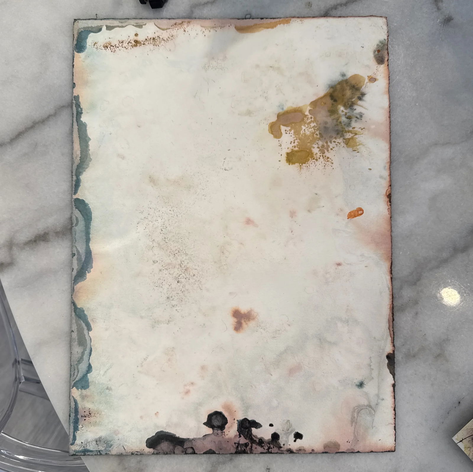 Phil Saxon, Figurative Art with Man in Hat, Original Painting on Paper - 6