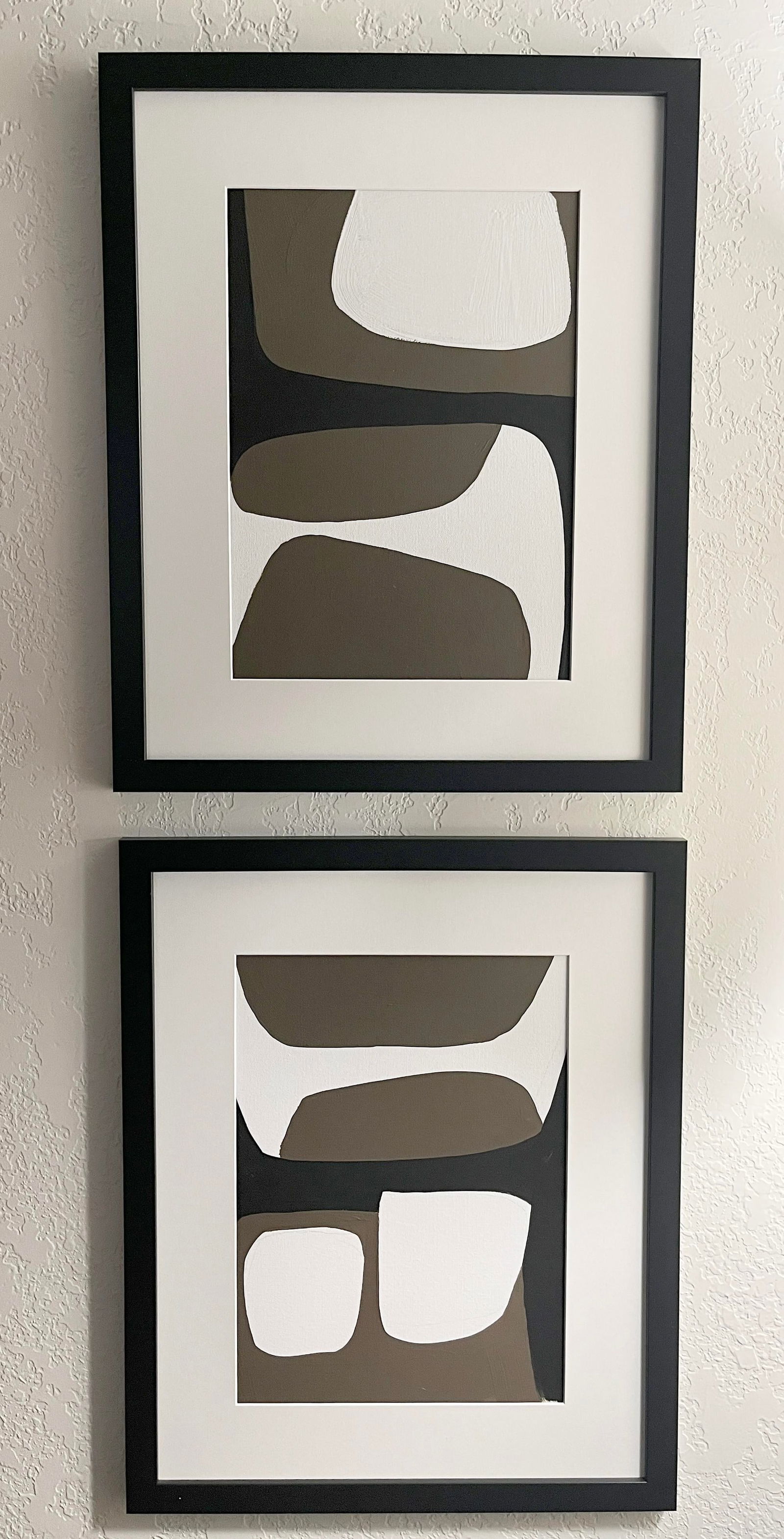 Monochromatic Composition I-IV, Framed Set of Four Paintings - 3