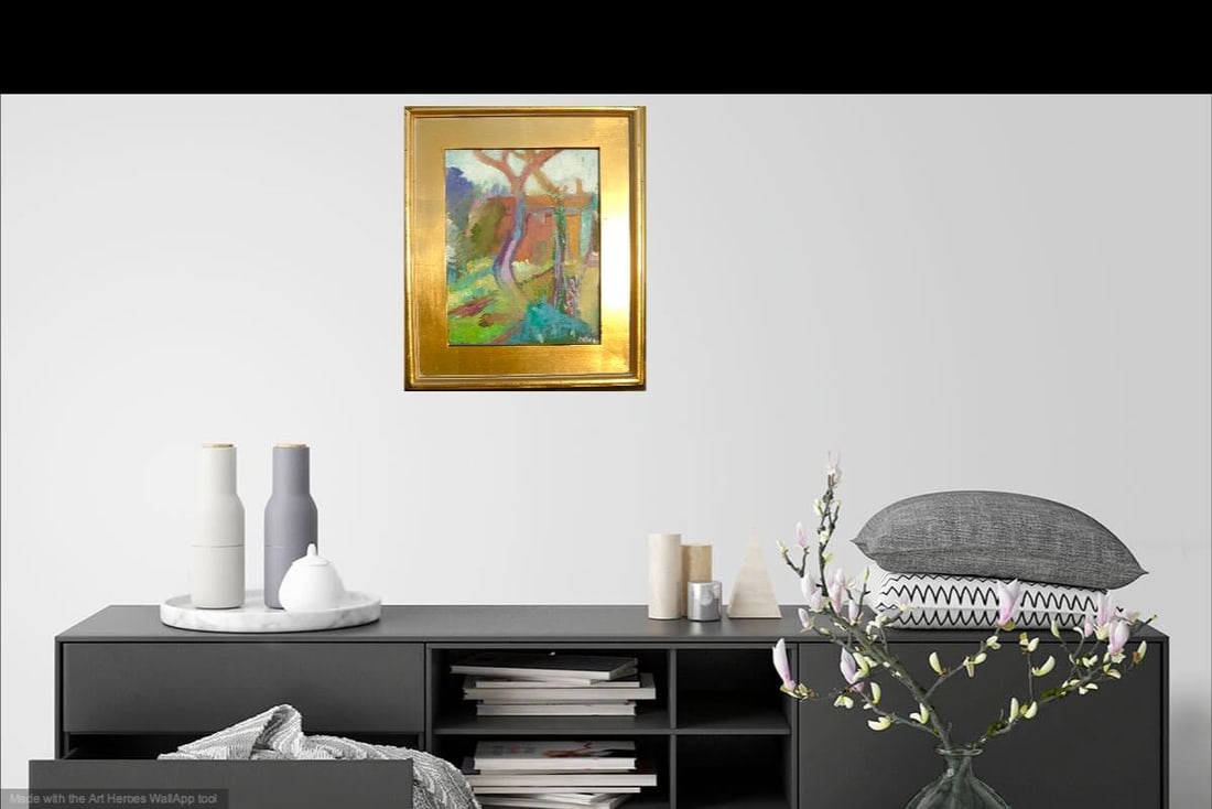 "French Garden" - Plein Air Oil Painting - 6