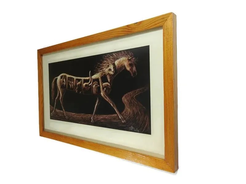 Original Surrealism Print by Pedro Tello Signed - 3