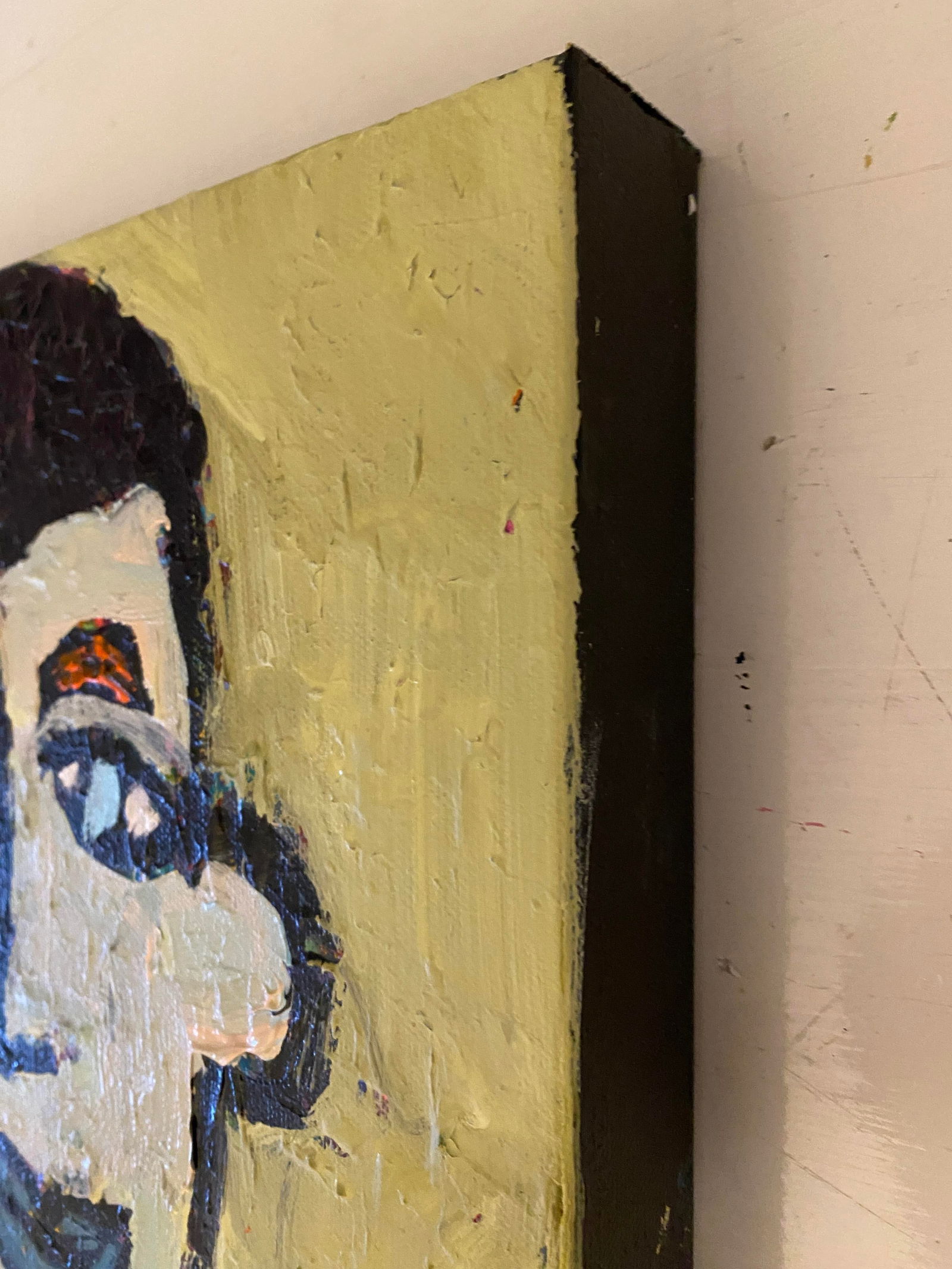 Sarah Trundle, Contemporary Abstract Portrait/ Figure Painting, "That Guy" - 3