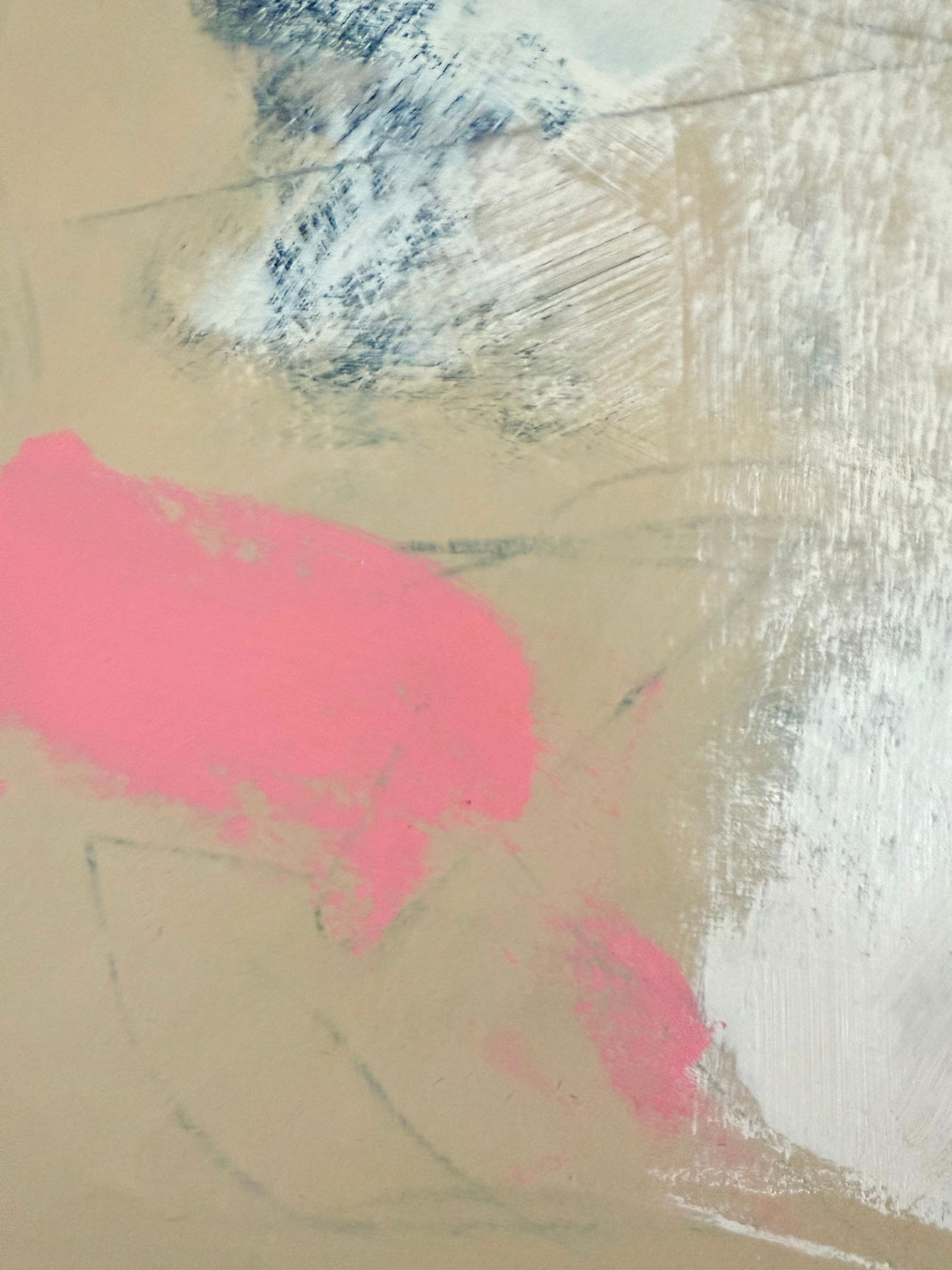 "Deco" Contemporary Original Abstract Painting on Paper - 4