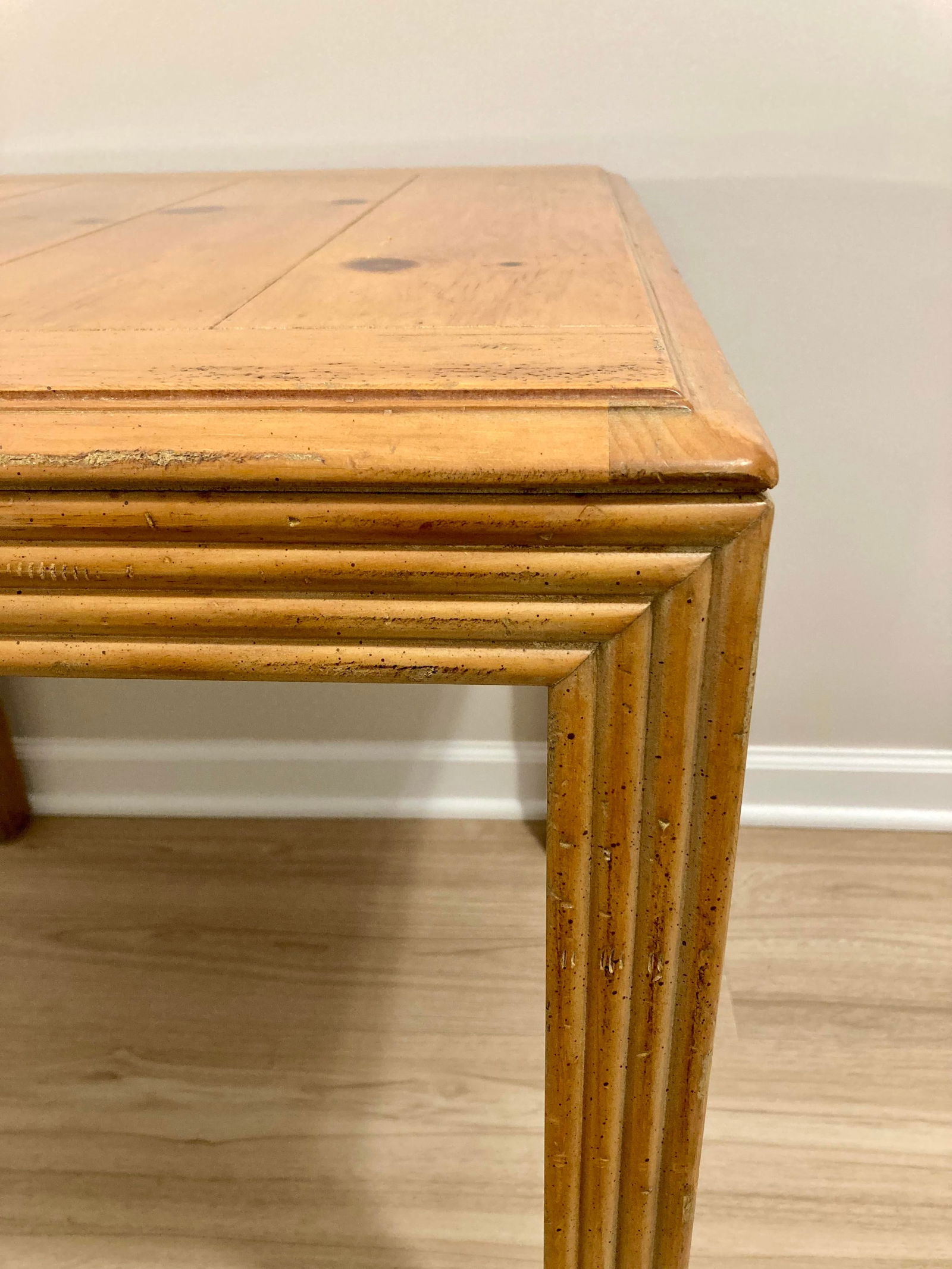 1980s Henredon Parsons Pencil Reed Side Table - 3