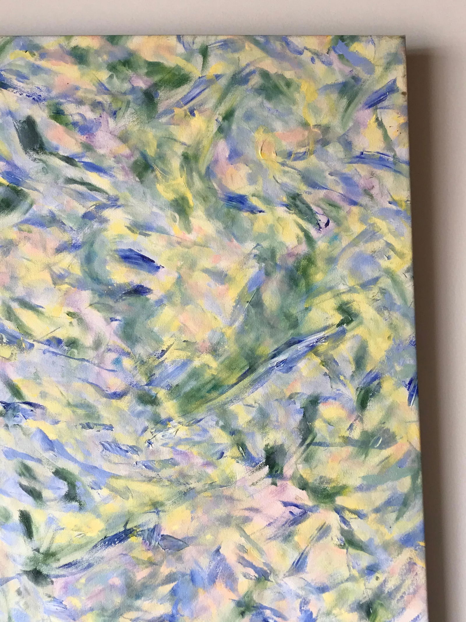 1980s Abstract Oil Painting on Canvas - 3