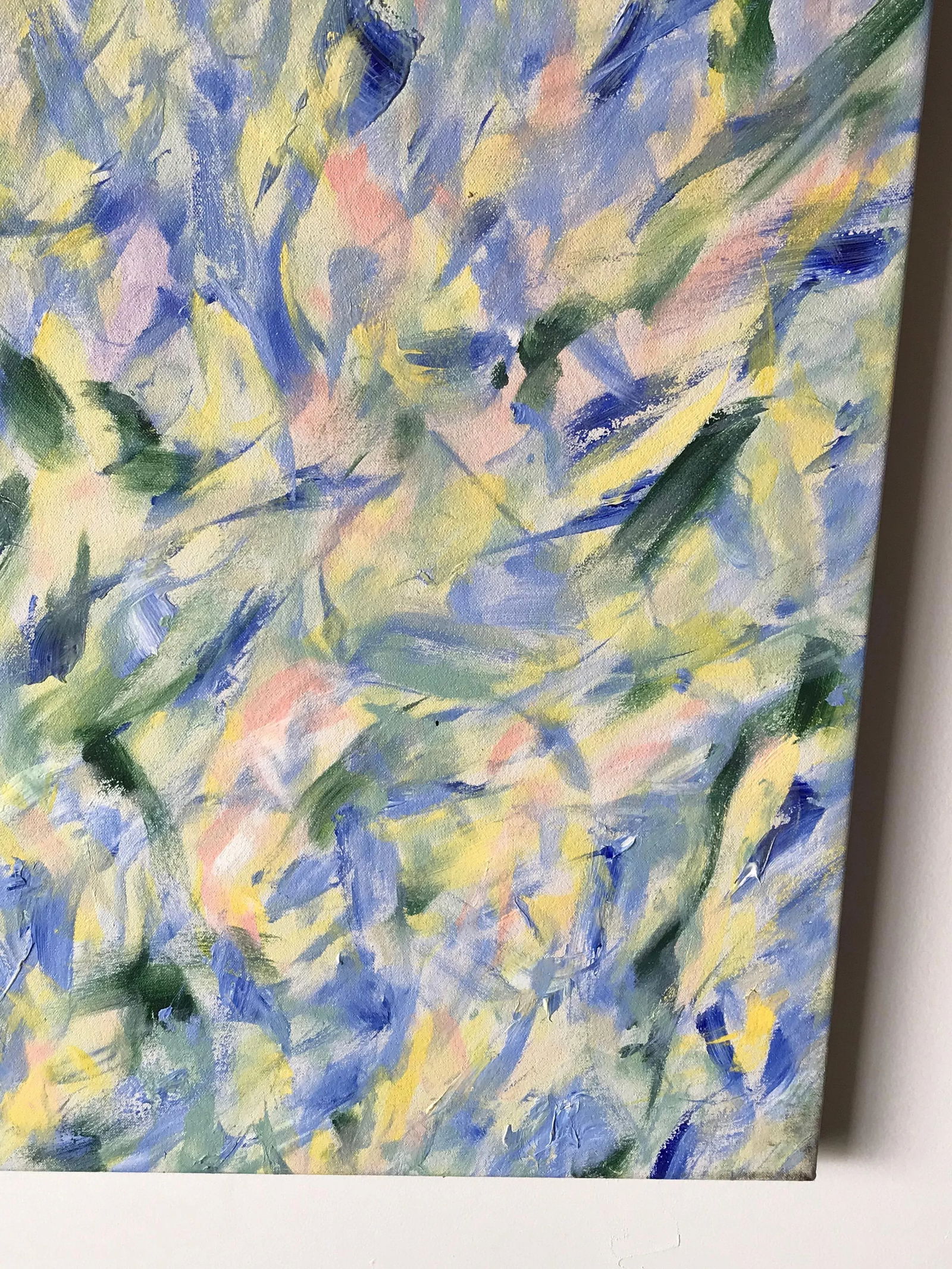 1980s Abstract Oil Painting on Canvas - 4