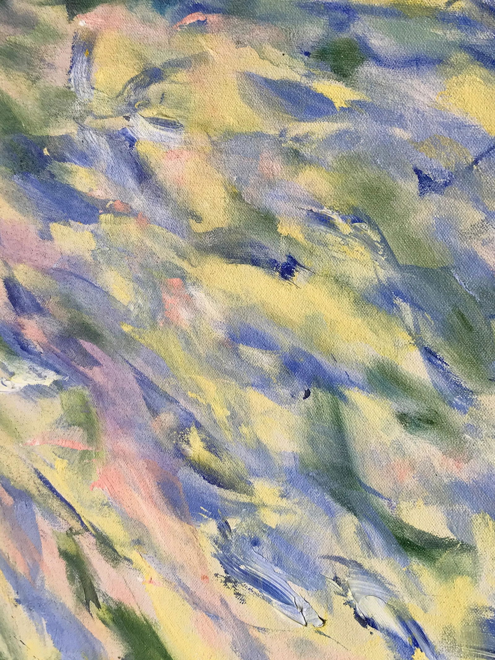 1980s Abstract Oil Painting on Canvas - 6