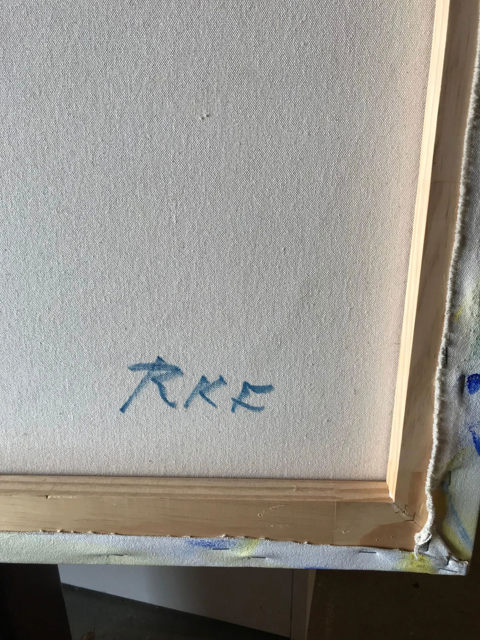 1980s Abstract Oil Painting on Canvas - 7