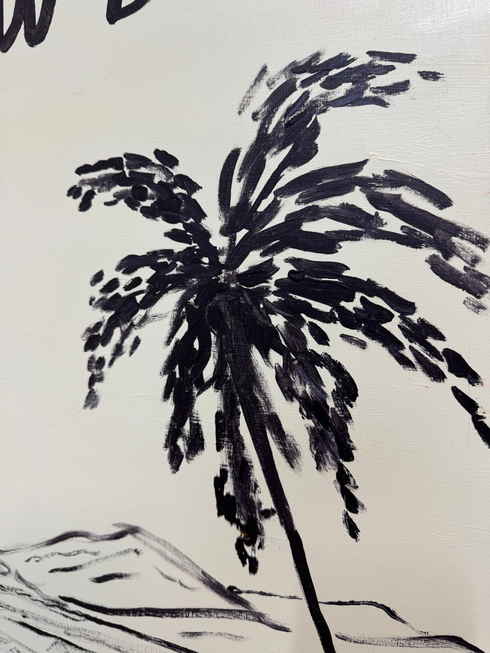 Slow Down, Contemporary Landscape Painting With Text by Matt Higgins - 7