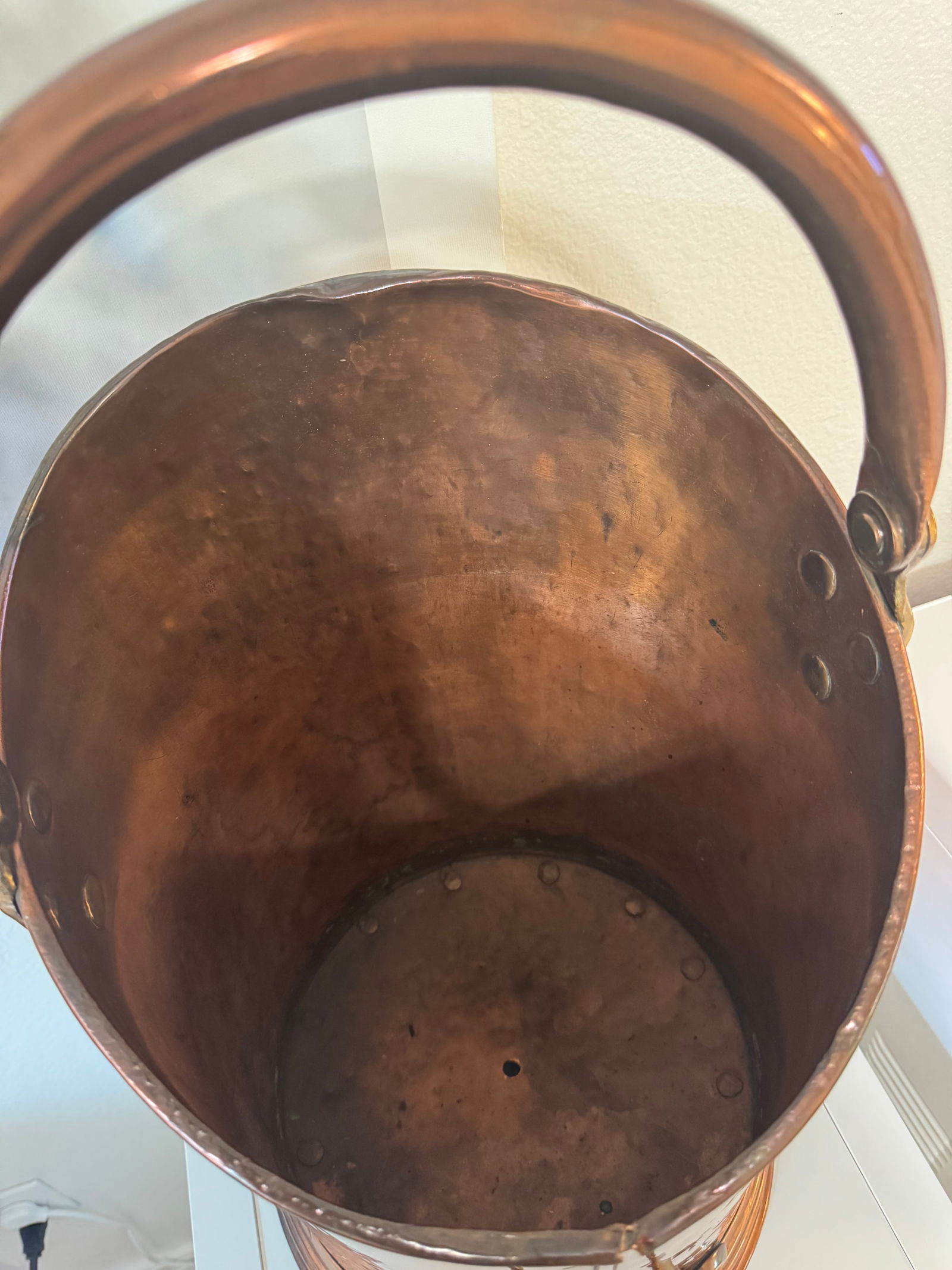 Mid 19th Century English Copper Large Antique Country House Victorian Era Coal Bin - 11