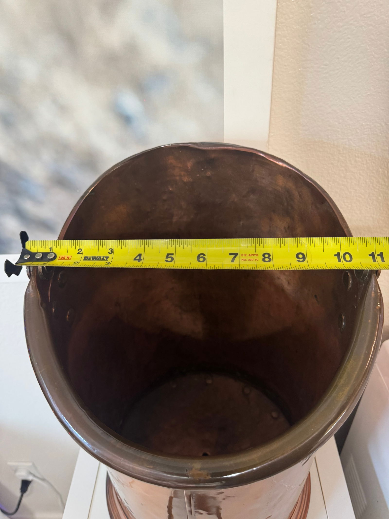 Mid 19th Century English Copper Large Antique Country House Victorian Era Coal Bin - 12