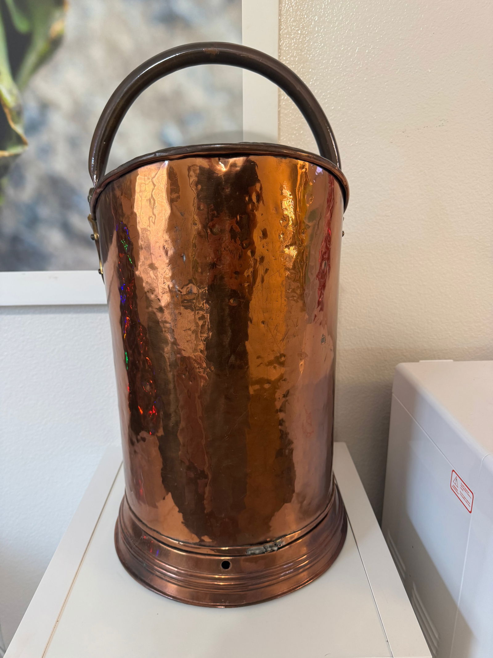 Mid 19th Century English Copper Large Antique Country House Victorian Era Coal Bin - 9