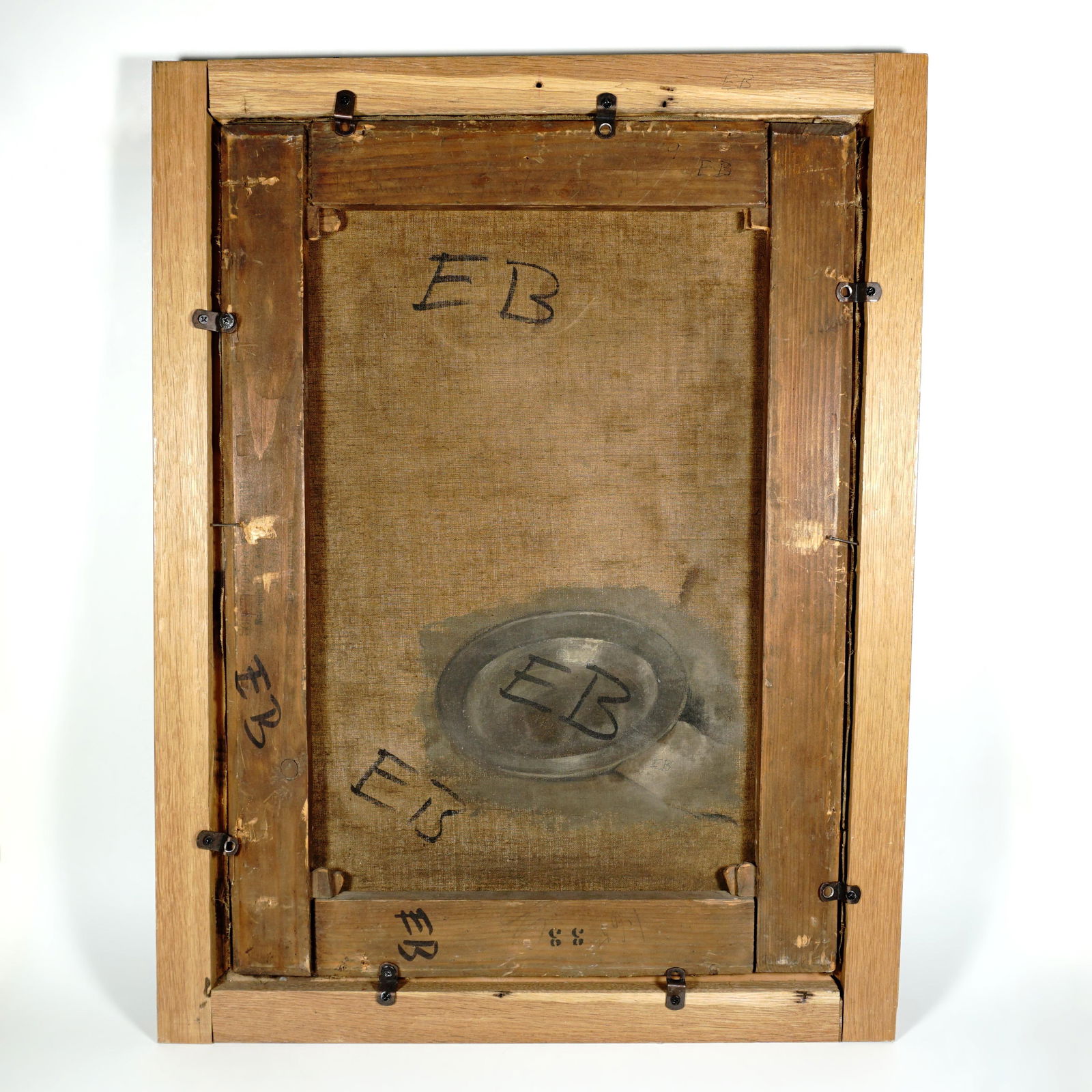 Still Life Portrait Cat and Fruit, 19thc German Oil Painting Signed - 10