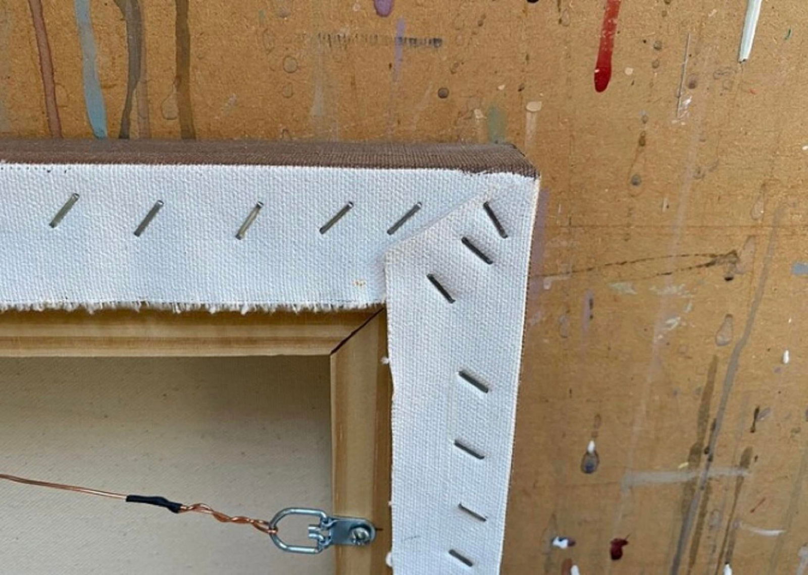 Mid-Century Modern Style Circles and Squires, Contemporary Original Acrylic Painting - 2