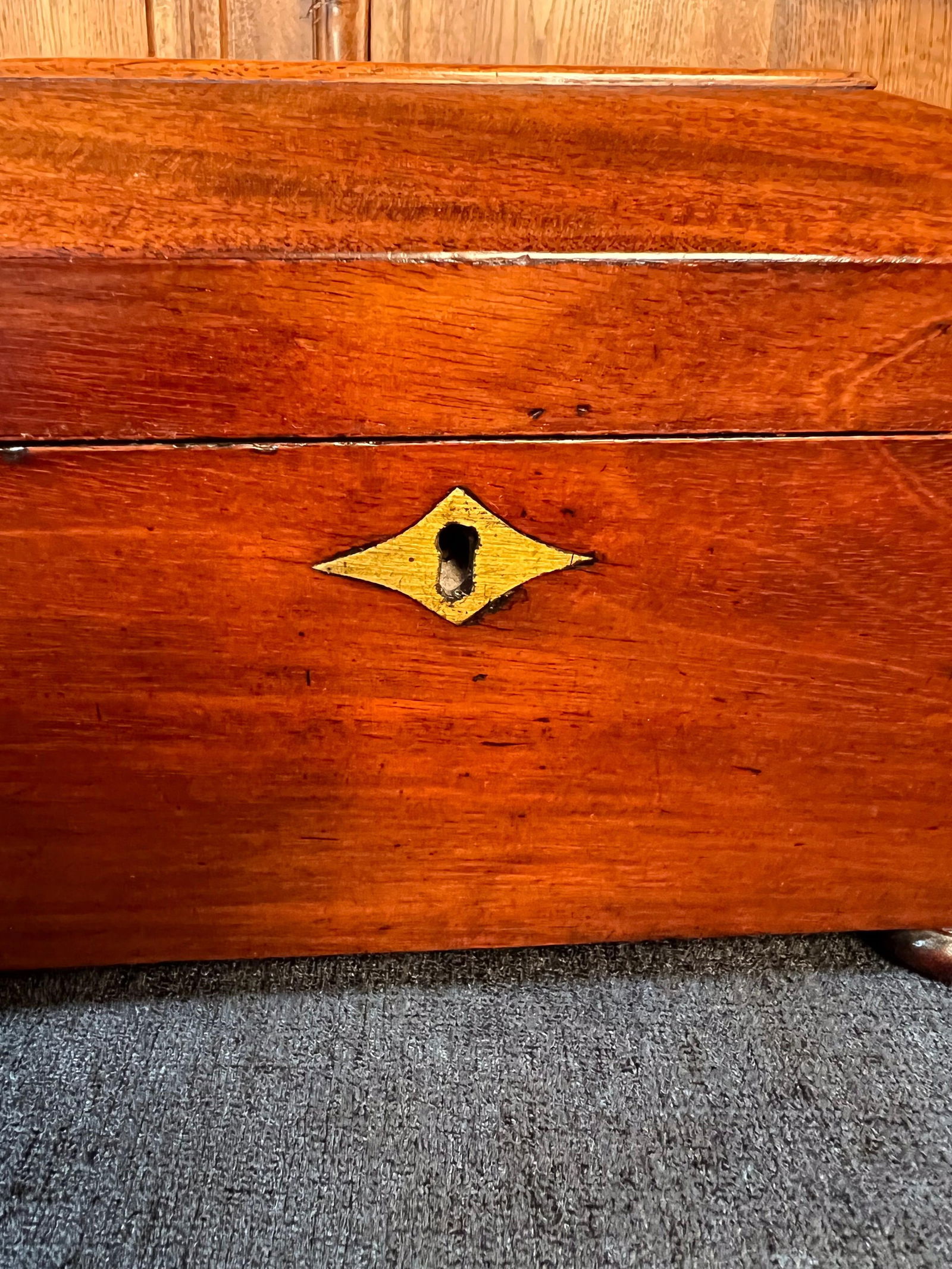 Regency Mahogany Sarcophagus form Tea Caddy - 4