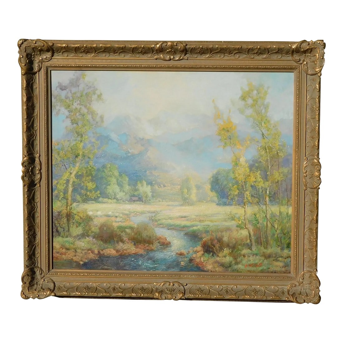 John Orth Early Ca Artist, Impressionist Oil Painting, Framed (1 of 3)