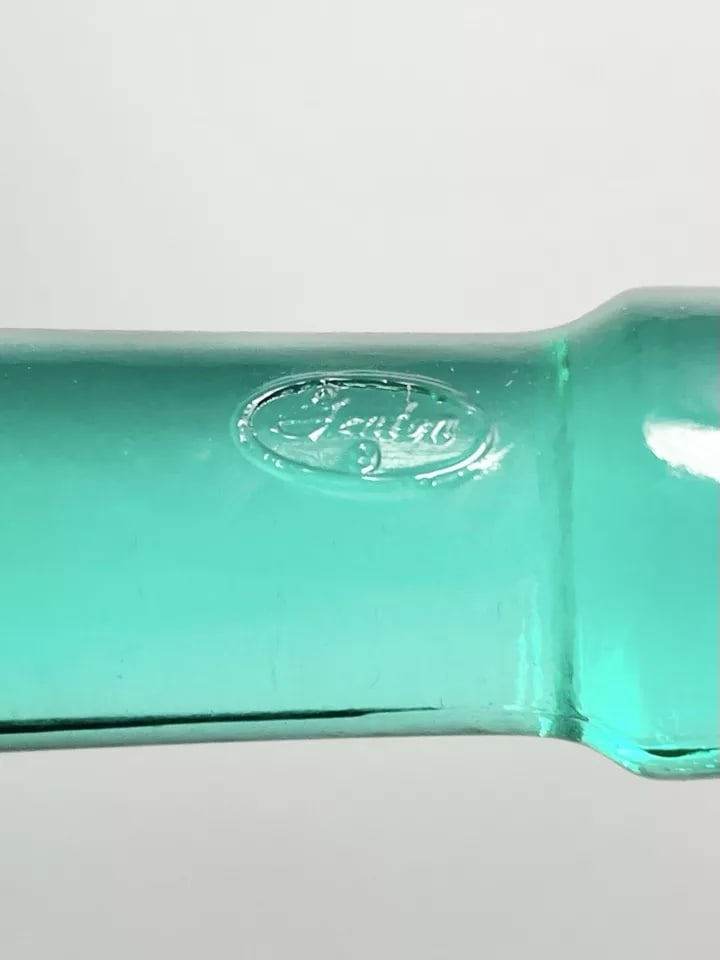 1994 Fenton Stiegal Iridescent Stretch Green 4-Horn 5-Piece Epergne Vase - 11