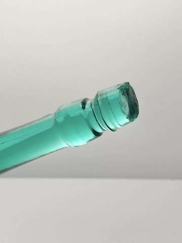 1994 Fenton Stiegal Iridescent Stretch Green 4-Horn 5-Piece Epergne Vase - 9