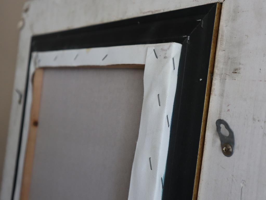 1960s Vintage Abstract Portrait Oil Painting, Framed - 6