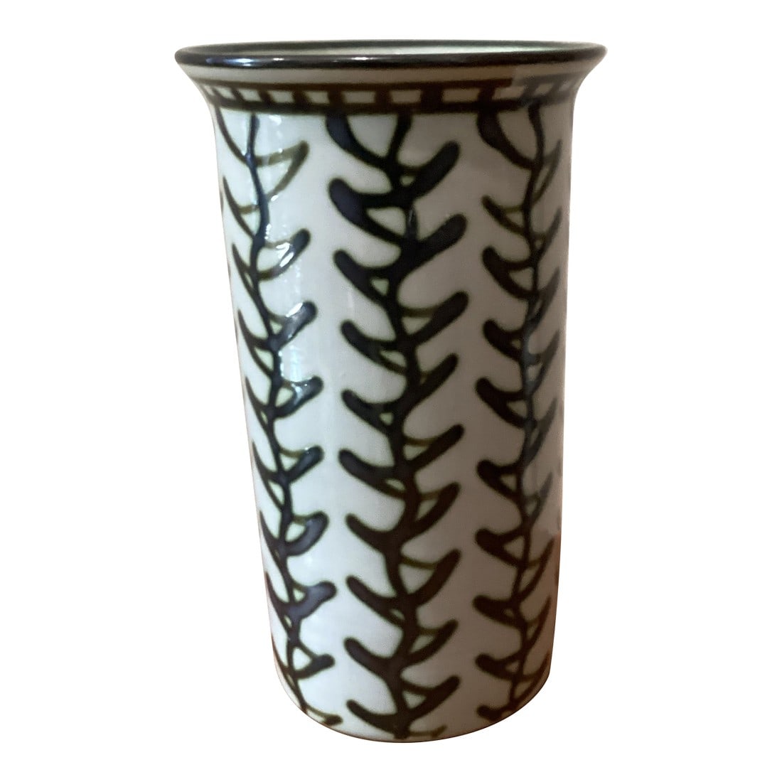 Vintage Kentucky Craft Pottery Art Louisville Stoneware Vase by D L Mahone (1 of 12)