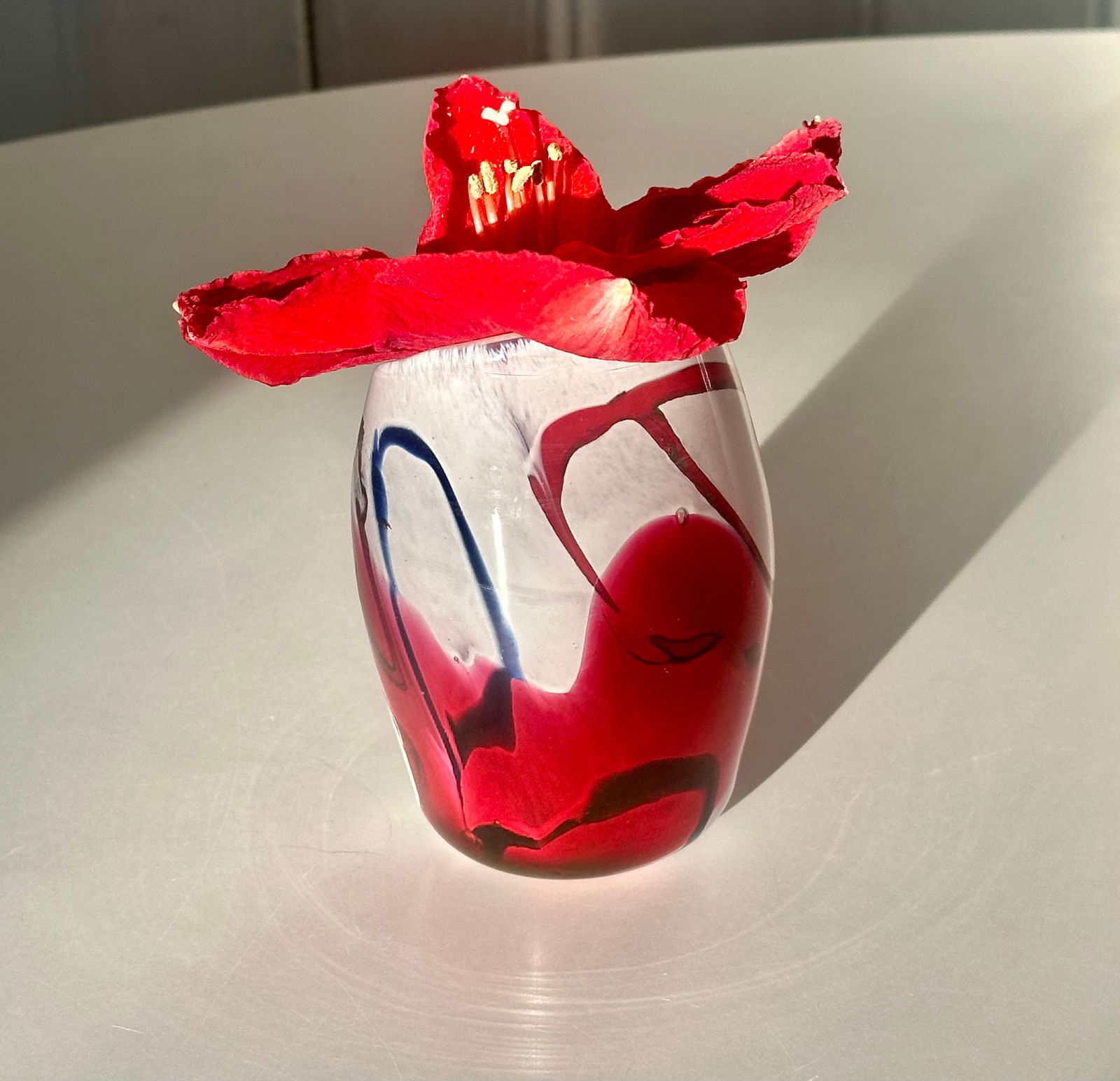 Fulvio Bianconi Murano Art Glass Bud Vase Italy 1960s Mid Century Modern - 4