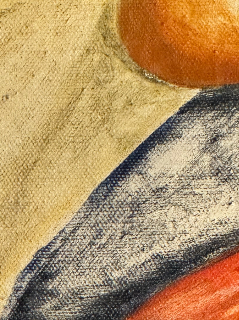 1960s Mid Century Modern Oil on Canvas Still Life, Signed - 4