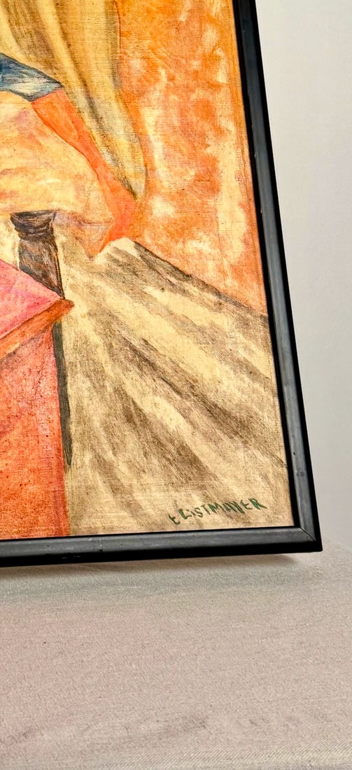 1960s Mid Century Modern Oil on Canvas Still Life, Signed - 5