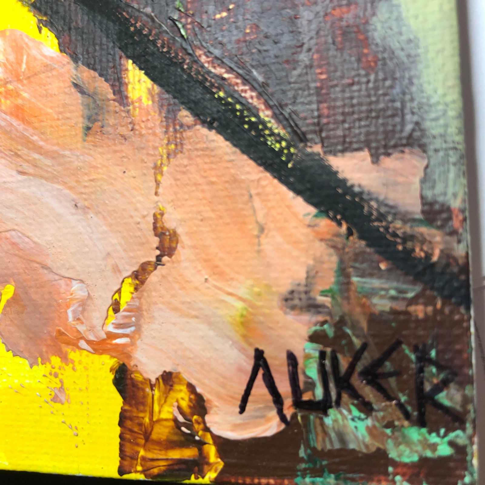 Woman in Yellow and Celadon by Cassandra Auker, Acrylic on Canvas Board - 10