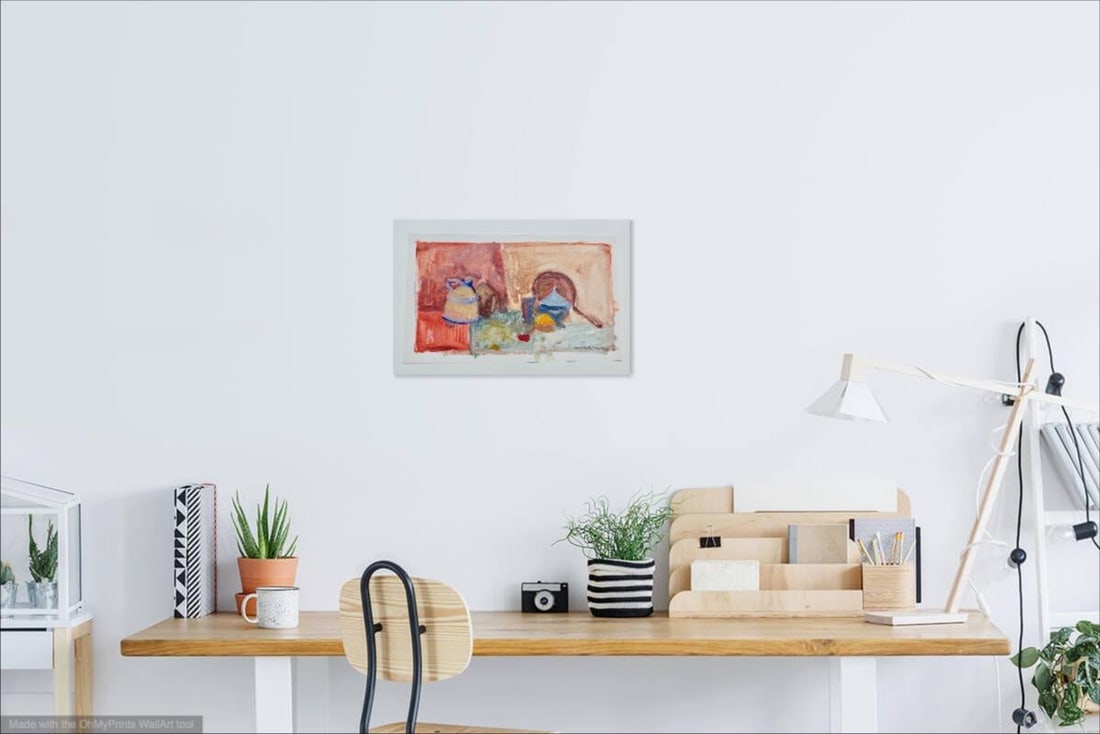 "Home in the Kitchen" Contemporary Paper Painting - 4