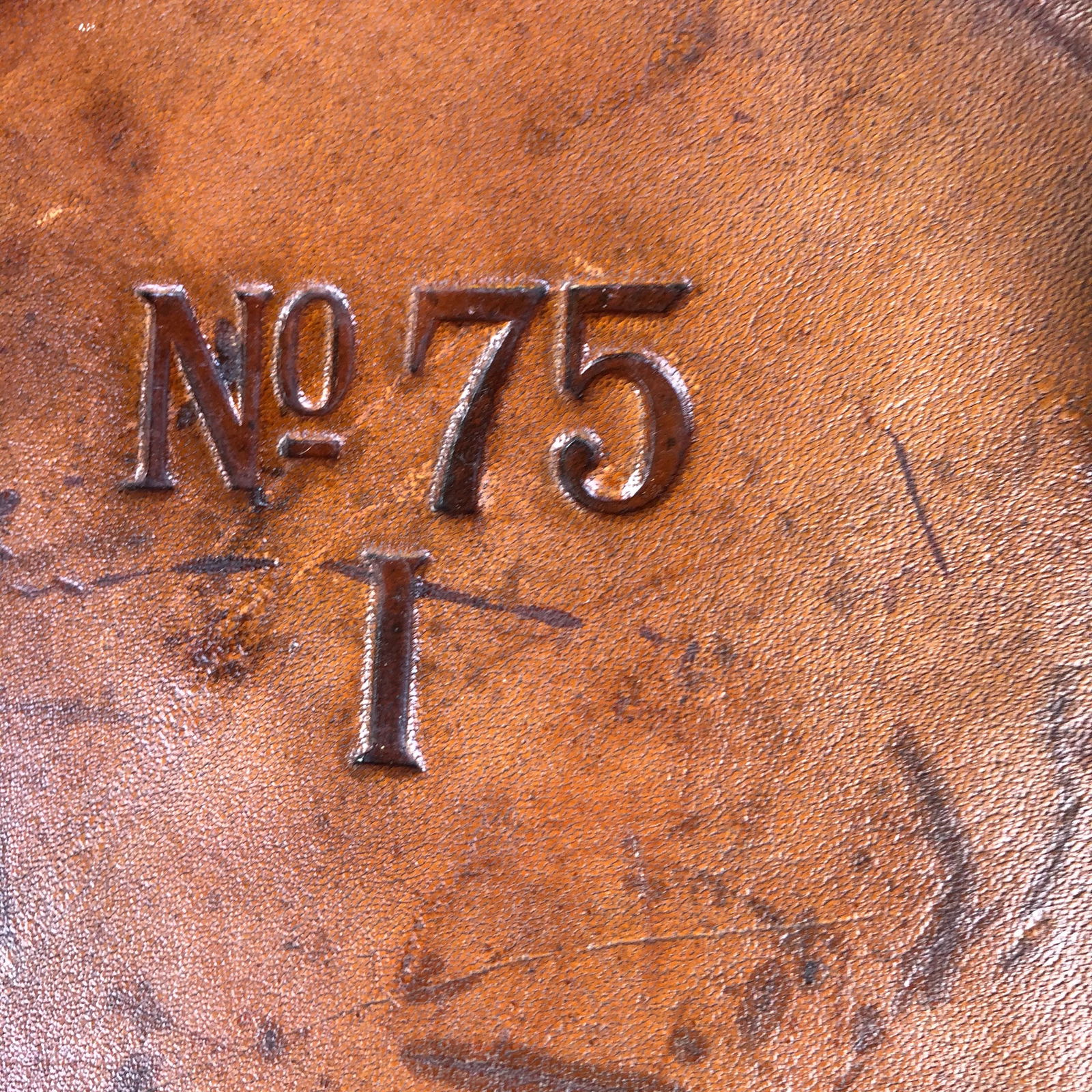 B. H. & G. Ltd. England Leather Encased Low Planter - 6