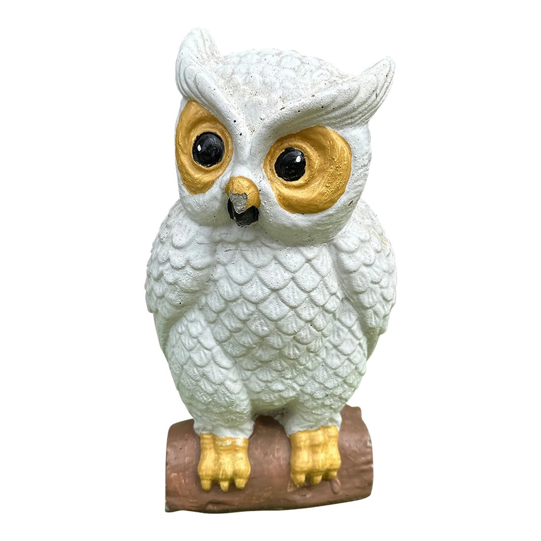 1970s Stone Painted Owl Sculpture (1 of 8)