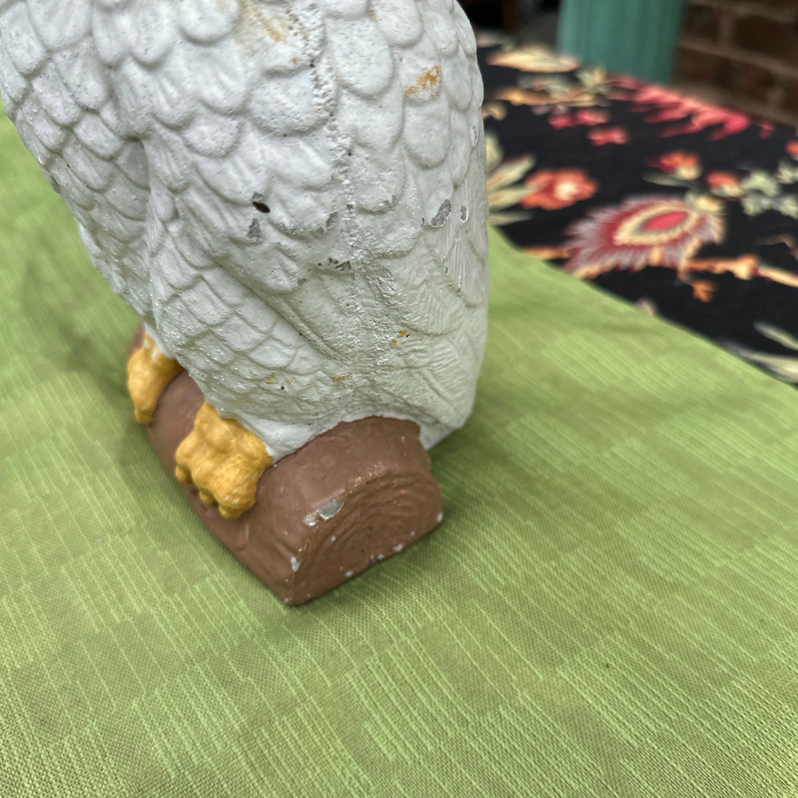 1970s Stone Painted Owl Sculpture - 2