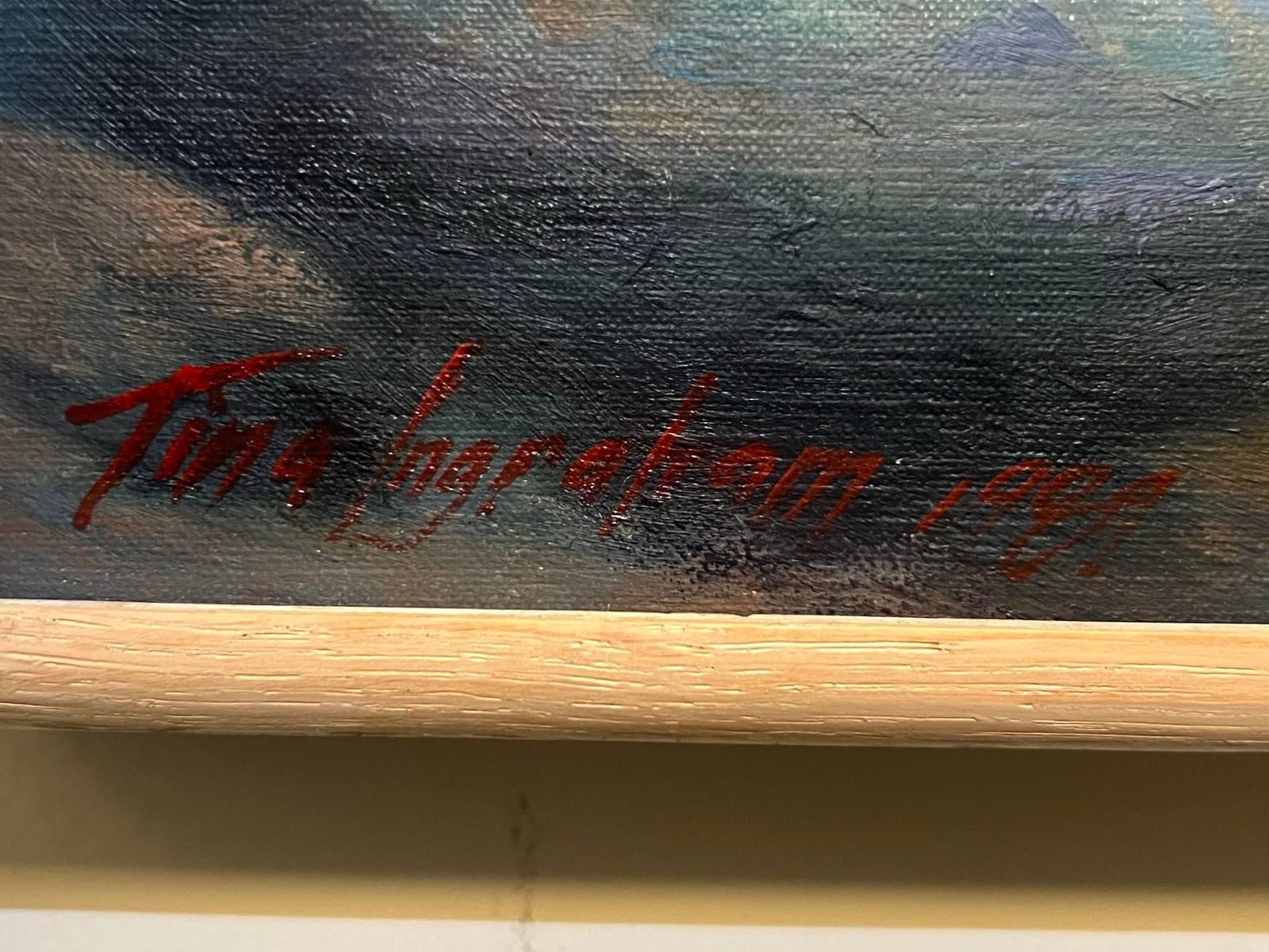 Tina Ingraham (1947-), Large Postmodern Vivid Colored Maine Landscape Seascape, Monhegan Island, Sig - 5