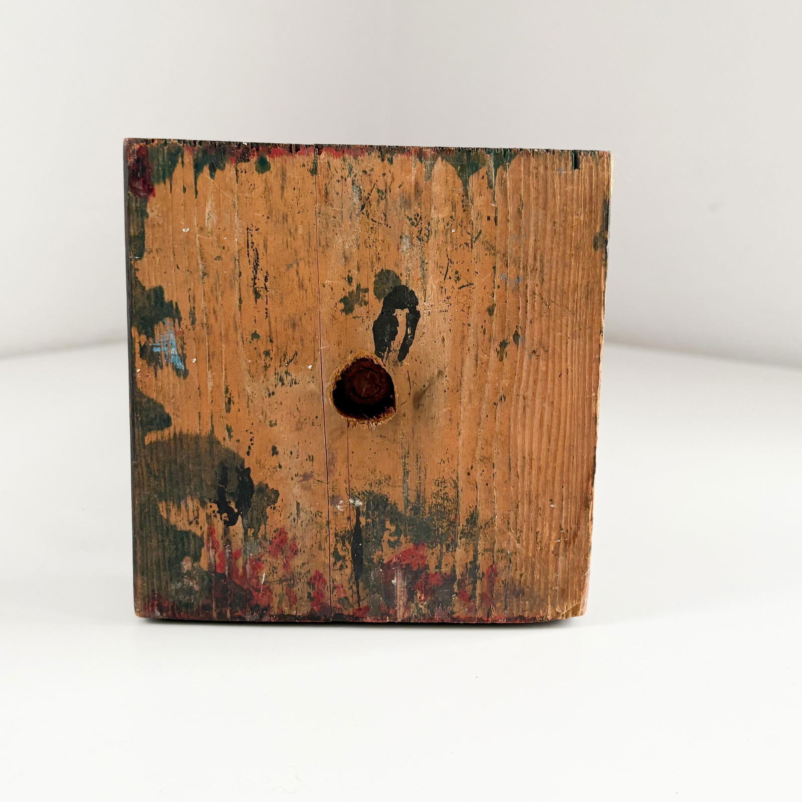 19th Century Wood Painted Barber Pole - 12