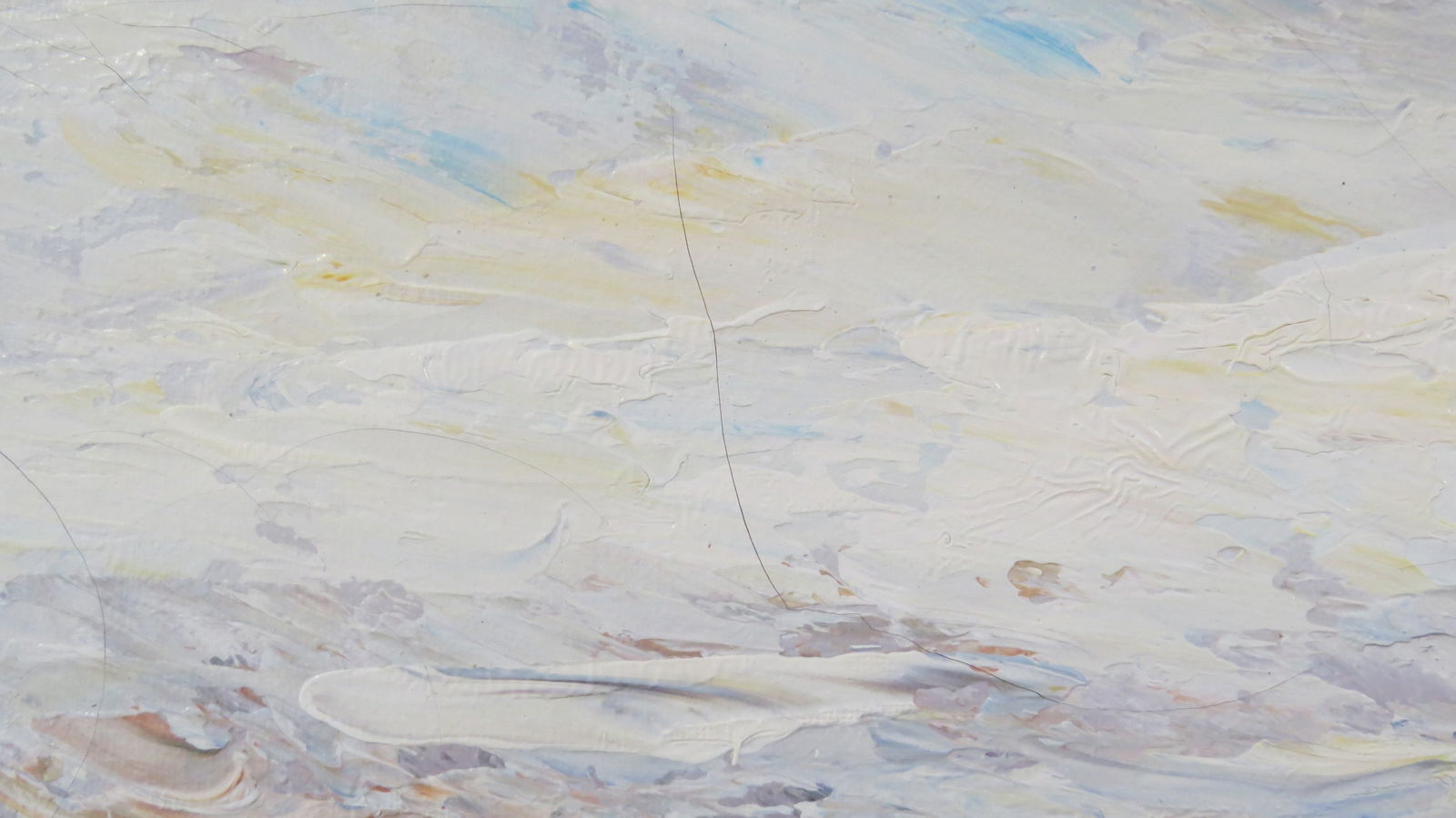 Mid 20th Century Original Oil Canvas Painting Victorian Ladies Beach Seaside Signed Marie Charlot - 10