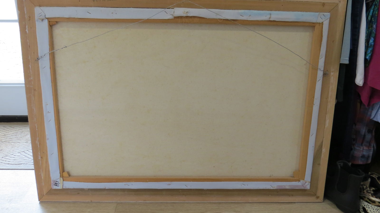 Mid 20th Century Original Oil Canvas Painting Victorian Ladies Beach Seaside Signed Marie Charlot - 7