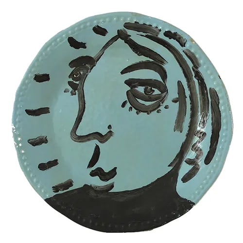 Peter Keil "Palma De Mallorca" Painted Platter Wall Hanging - 3