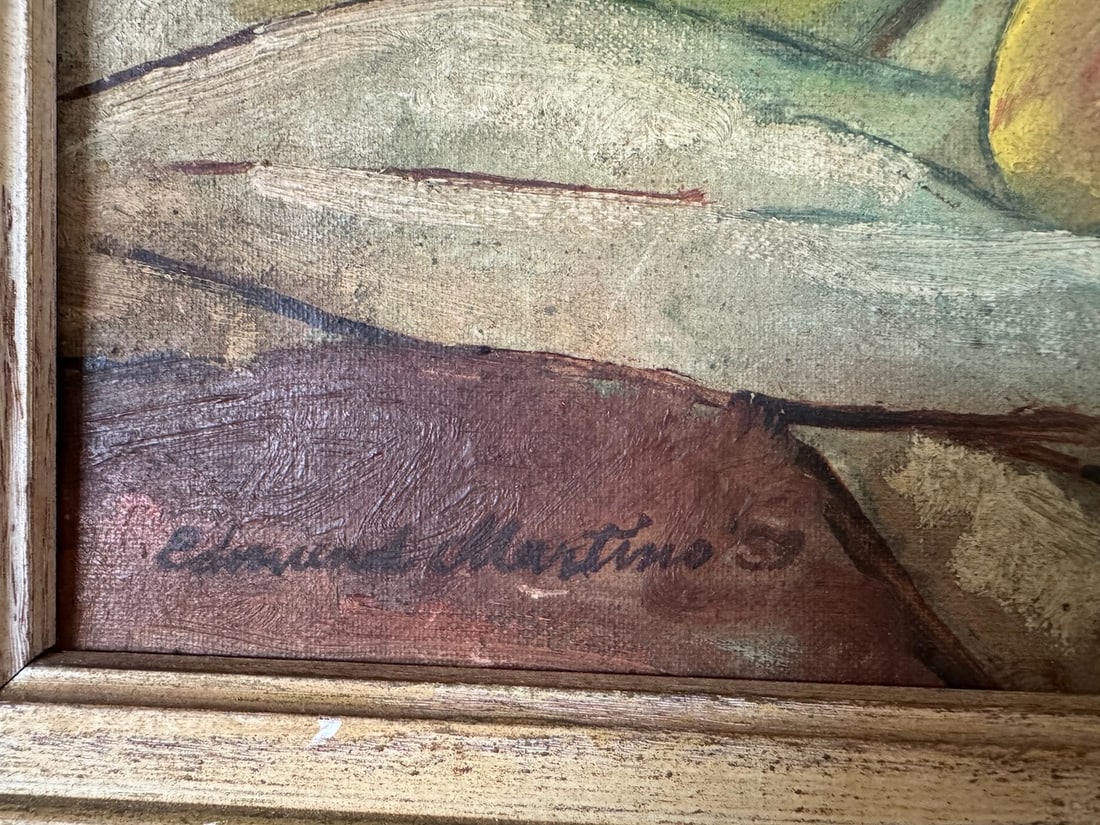 1930s Signed Vintage Oil on Board Still Life, Framed - 2