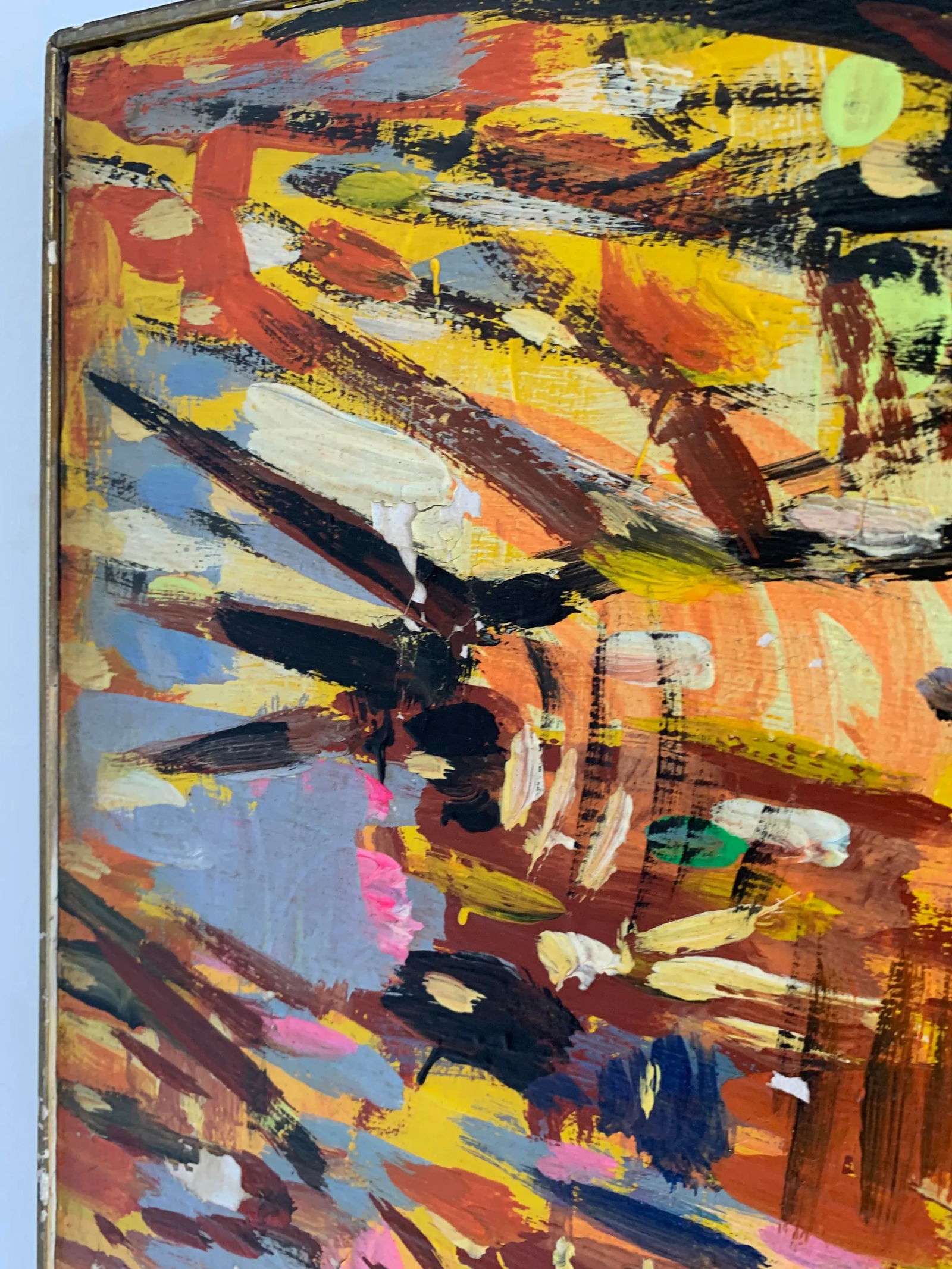 A. Tartaglione Painting Signed Acrylic on Canvas Painting - 4