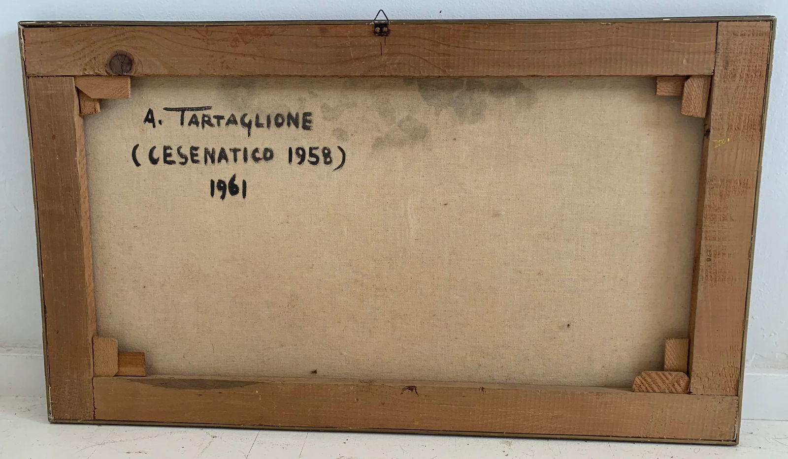 A. Tartaglione Painting Signed Acrylic on Canvas Painting - 7