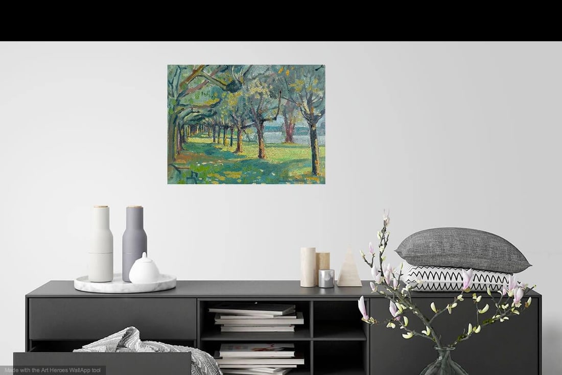 Trees by the River in France - 2