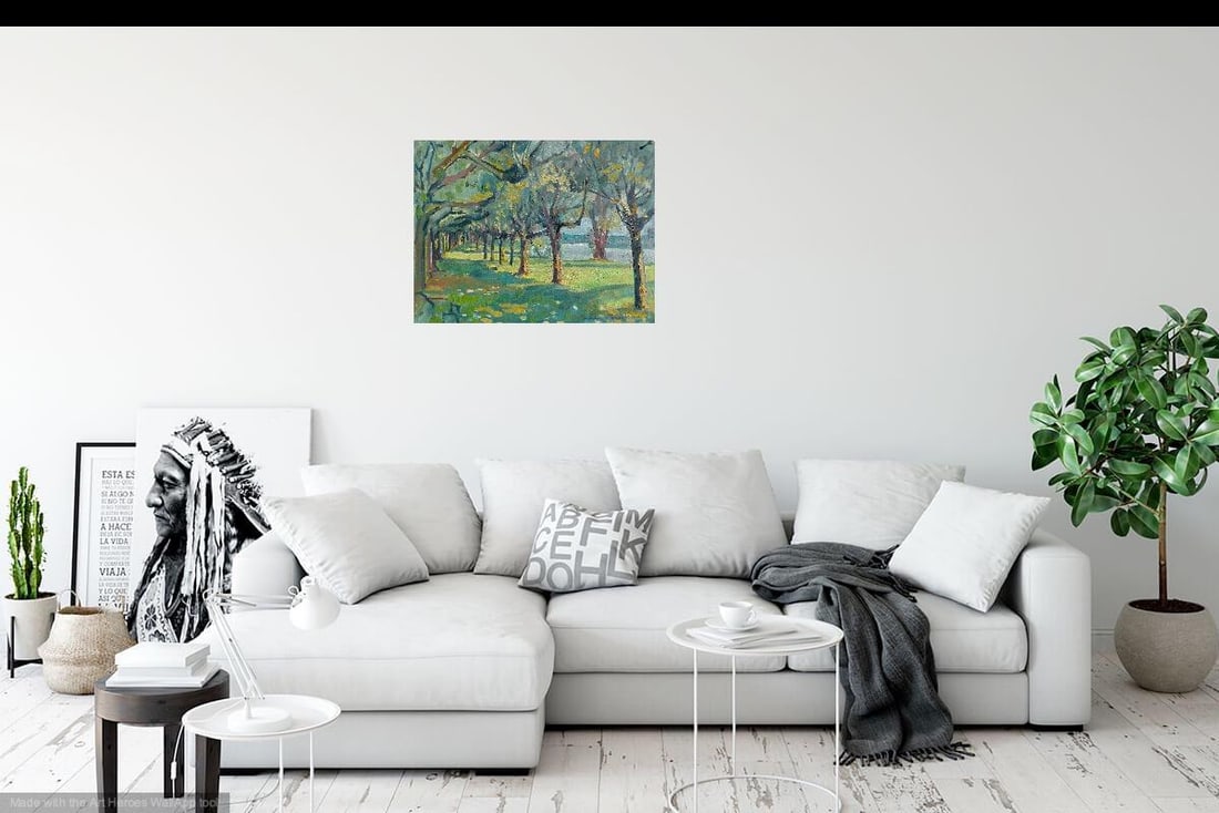 Trees by the River in France - 4