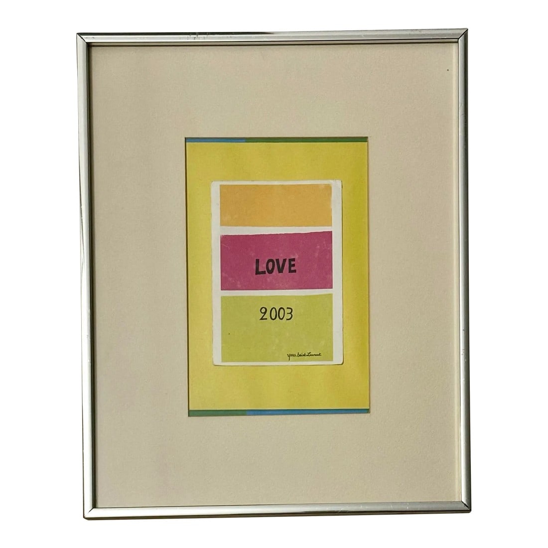 Love 2003, Reproduction Print After Yves Saint Laurent: LOVE is all we need. We want to share this special LOVE to the world. "¨When I went to Marrakech, Morocco 15 years ago, the main purpose of the trip was to visit YVES SAINT LAURENT'S JORDIN MAJOR