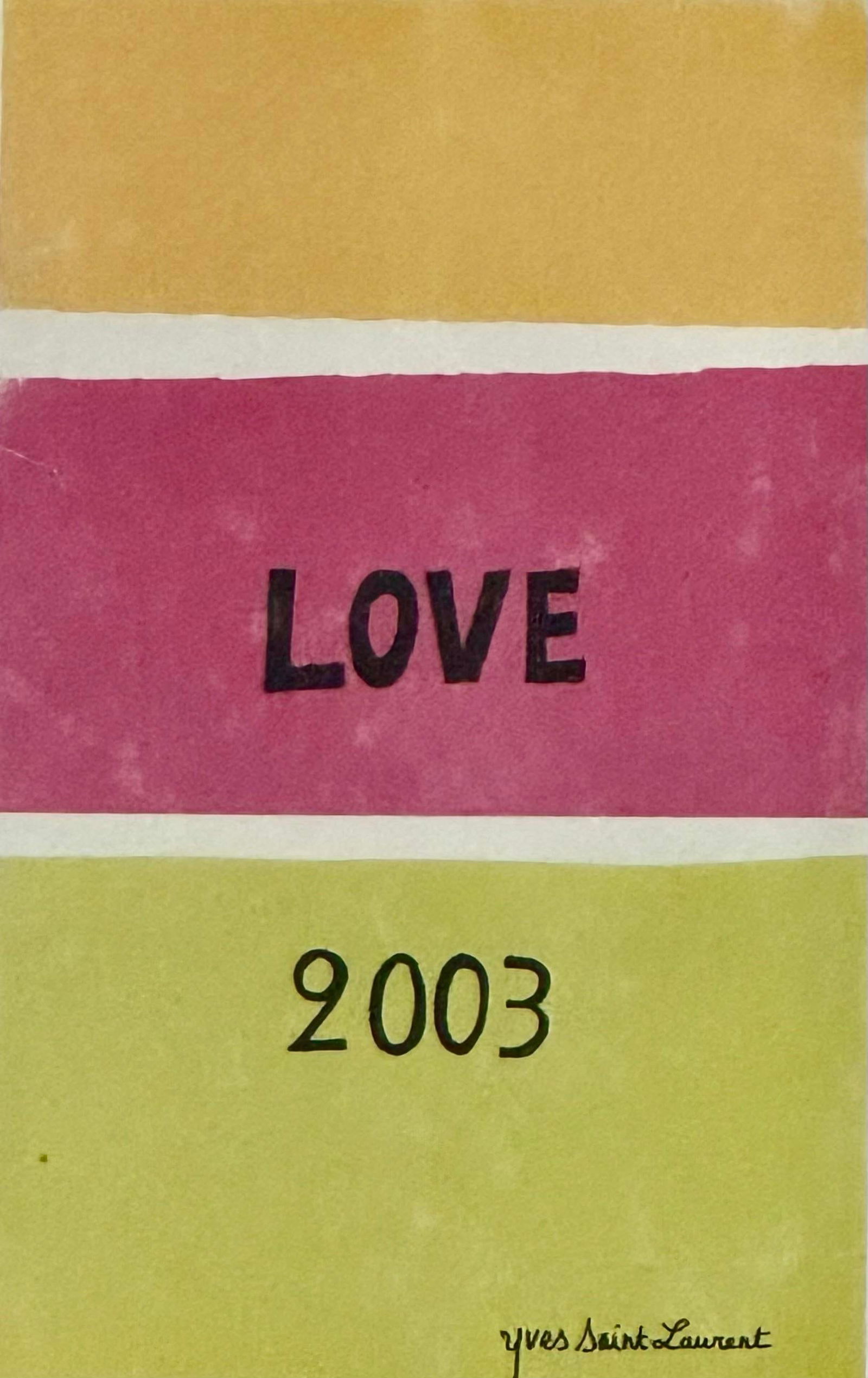 Love 2003, Reproduction Print After Yves Saint Laurent - 2